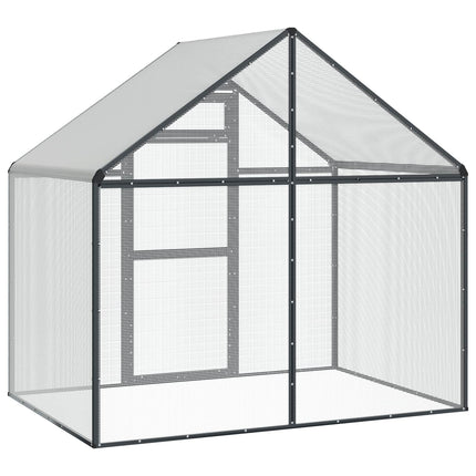 Bird Cage Anthracite 71.46 x 43.50 x 68.31 in Welded Wire Mesh