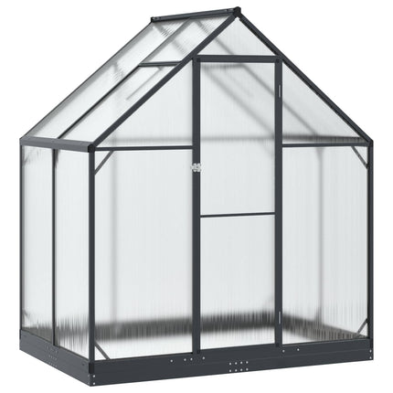 Garden Greenhouse with Door Anthracite 72.24 x 48.43 x 81.50 in