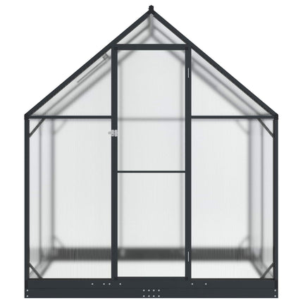 Garden Greenhouse with Door Anthracite 72.24 x 48.43 x 81.50 in
