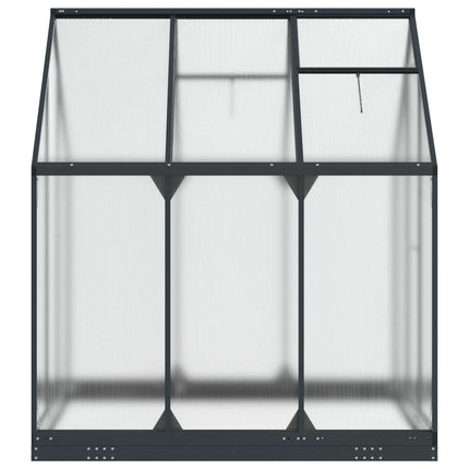 Garden Greenhouse with Door Anthracite 72.24 x 72.24 x 81.50 in