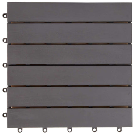 Decking Tile 20 pcs Grey 11.81 x 11.81 in Acacia Hardwood