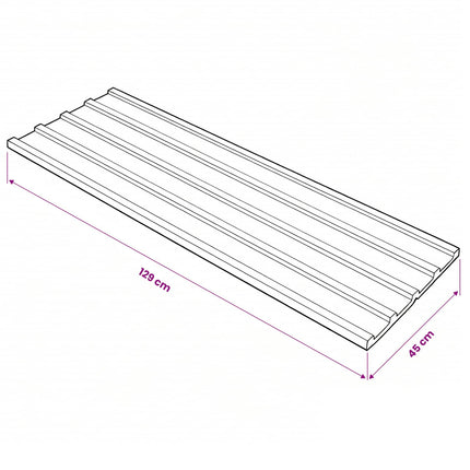 Roof Panel 12 pcs Anthracite 50.79 x 17.72 in Galvanised steel